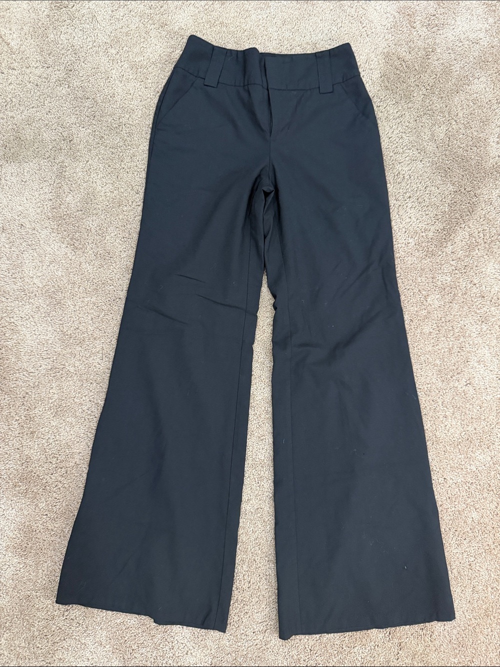 Victoria's Secret Black Boot-Cut Wide-Leg Pants